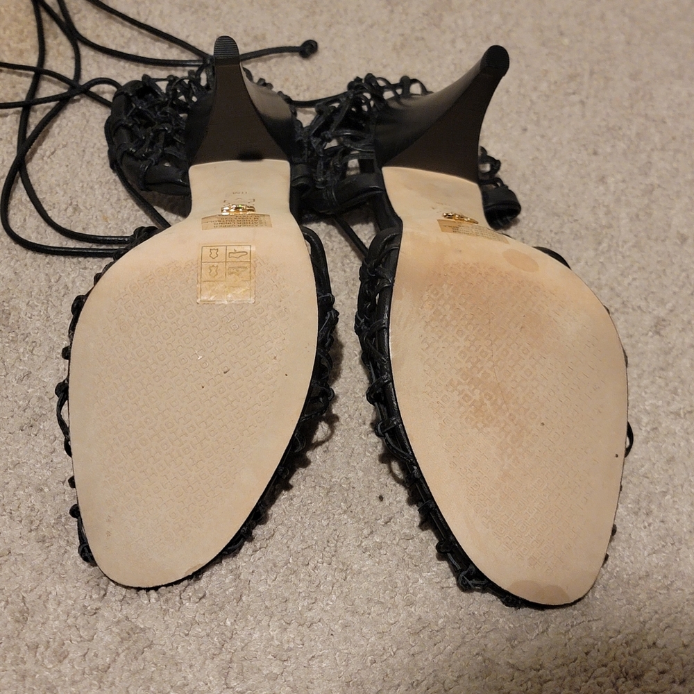 Tory Burch Helena Mesh Lace Pump Black Size 11 - Picture 12 of 12